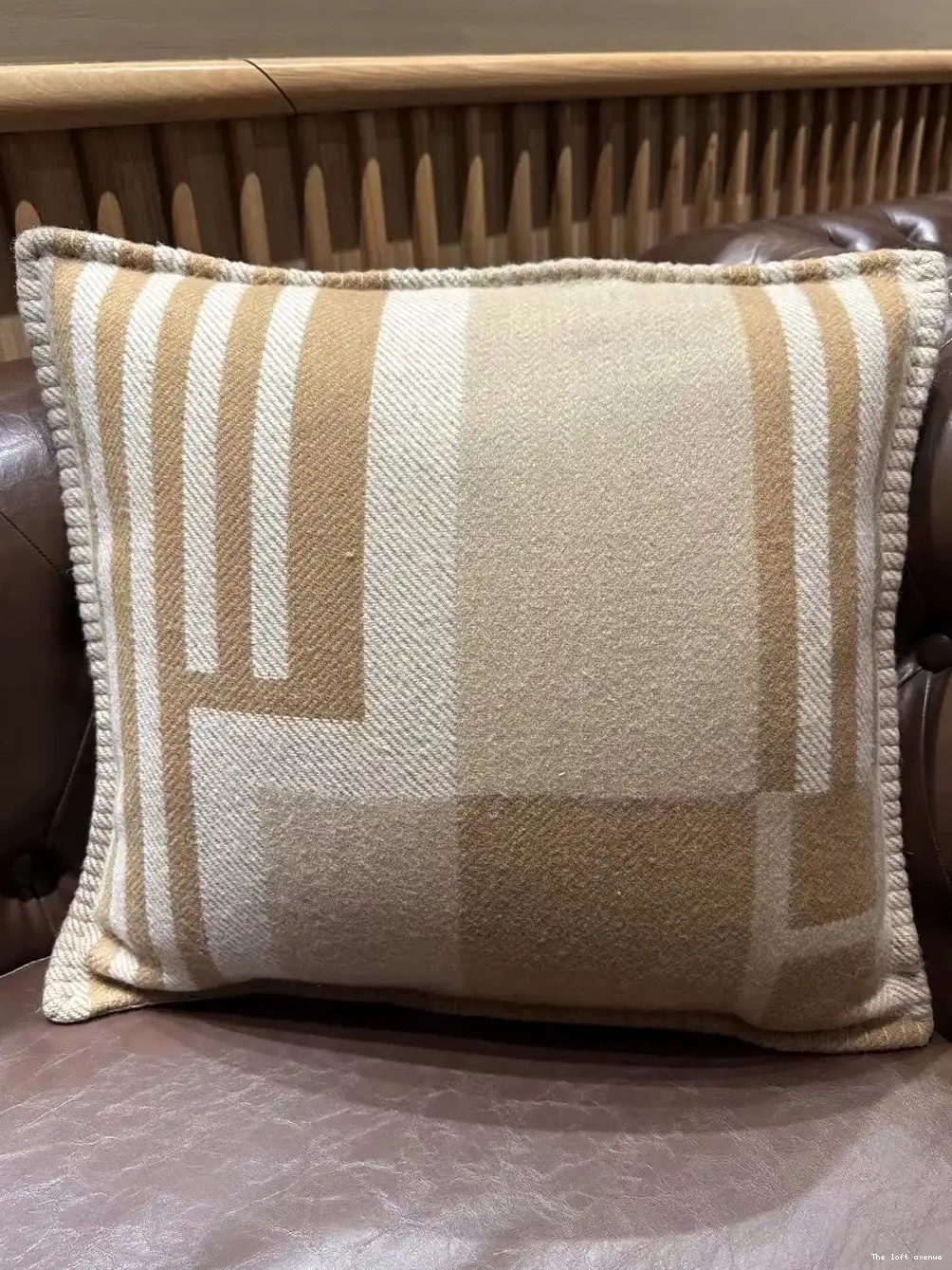 ITHAQUE THROW PILLOW HERMES WOOL 0504